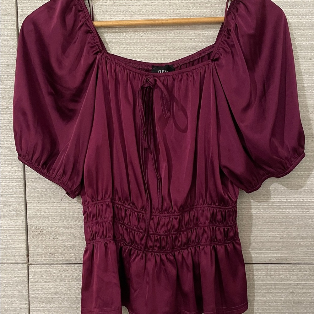 Chic Burgundy Blouse